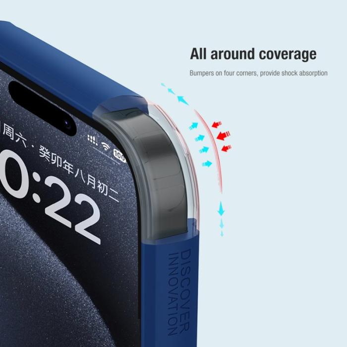 Nillkin - NILLKIN Super Frosted Shield Pro iPhone 15 Plus Skal Svart