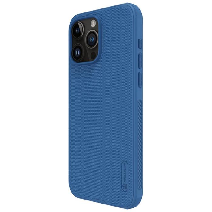 Nillkin - NILLKIN Super Frosted Shield Pro iPhone 15 Pro Skal Blå