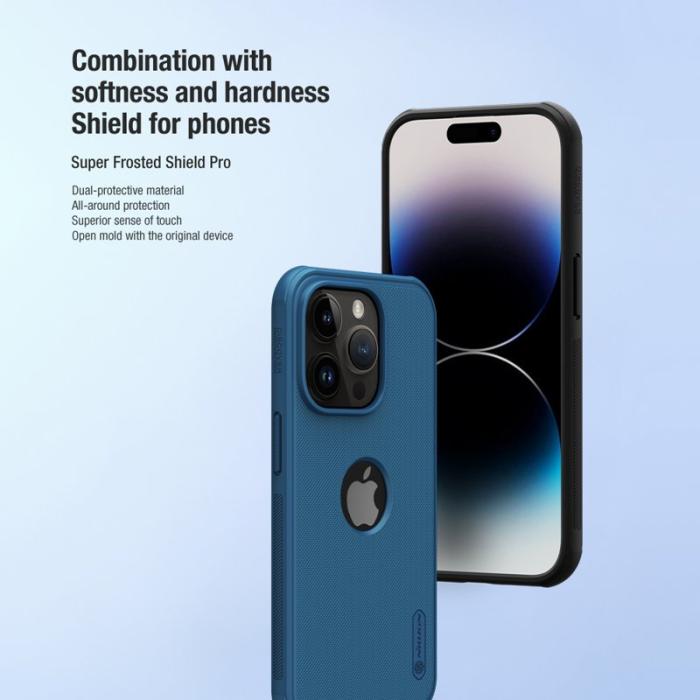 Nillkin - NILLKIN Super Frosted Shield Pro iPhone 15 Pro Skal Svart