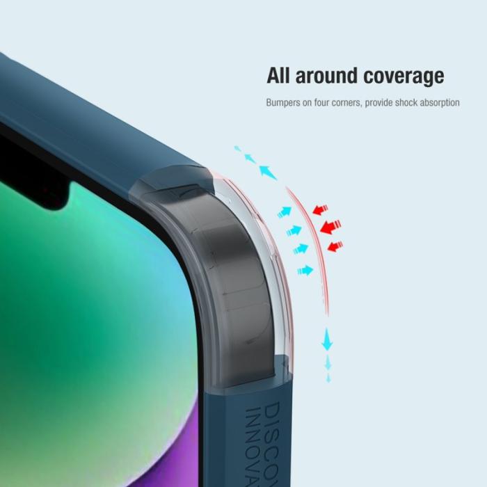 Nillkin - NILLKIN Super Frosted Shield Pro iPhone 15 Skal Blå