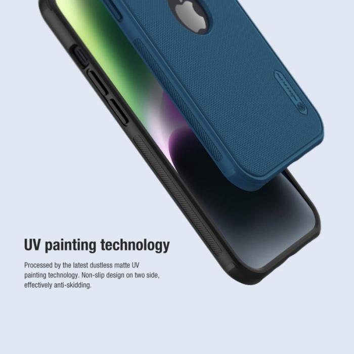 Nillkin - NILLKIN Super Frosted Shield Pro iPhone 15 Skal Blå