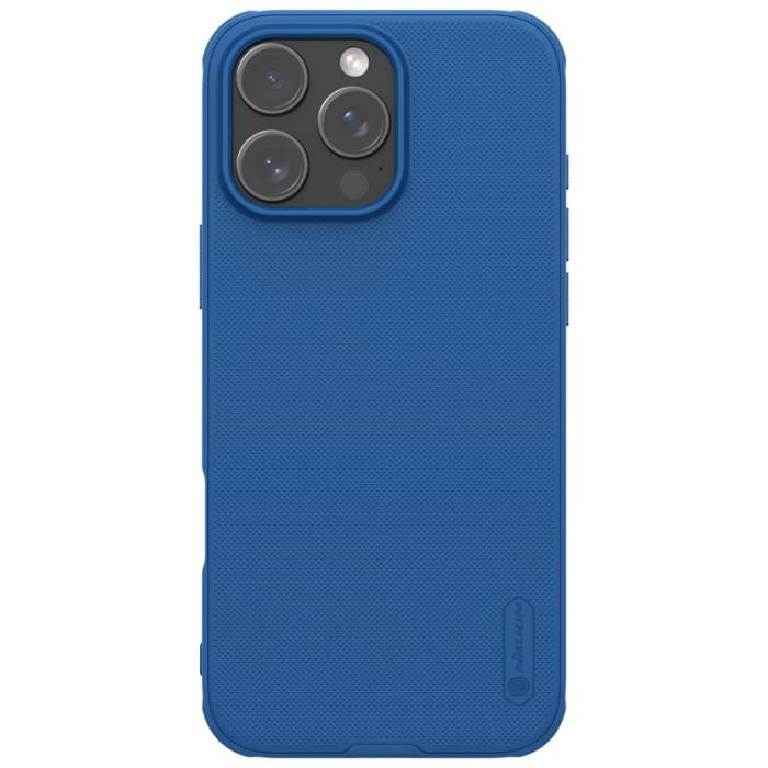 Nillkin - NILLKIN Super Frosted Shield Pro iPhone 16 Pro Fodral Blå