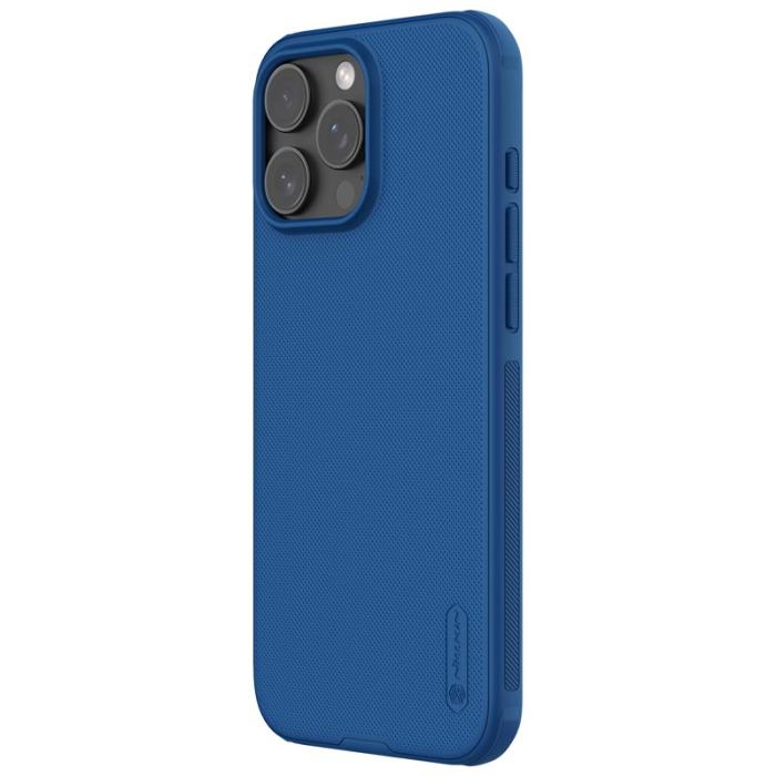 Nillkin - NILLKIN Super Frosted Shield Pro iPhone 16 Pro Fodral Blå