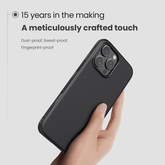 Nillkin - NILLKIN Super Frosted Shield Pro iPhone 16 Pro Fodral Blå