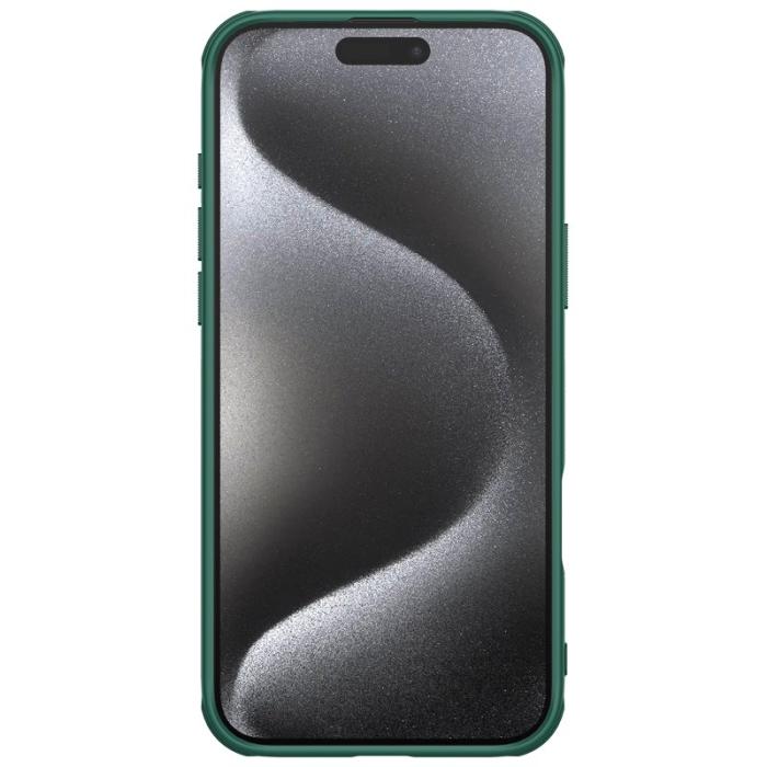 Nillkin - NILLKIN Super Frosted Shield Pro iPhone 16 Pro Max Skal Grön