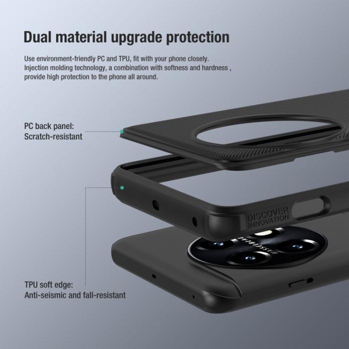 Nillkin - NILLKIN Super Frosted Shield Pro OnePlus 11 5G Skal Svart