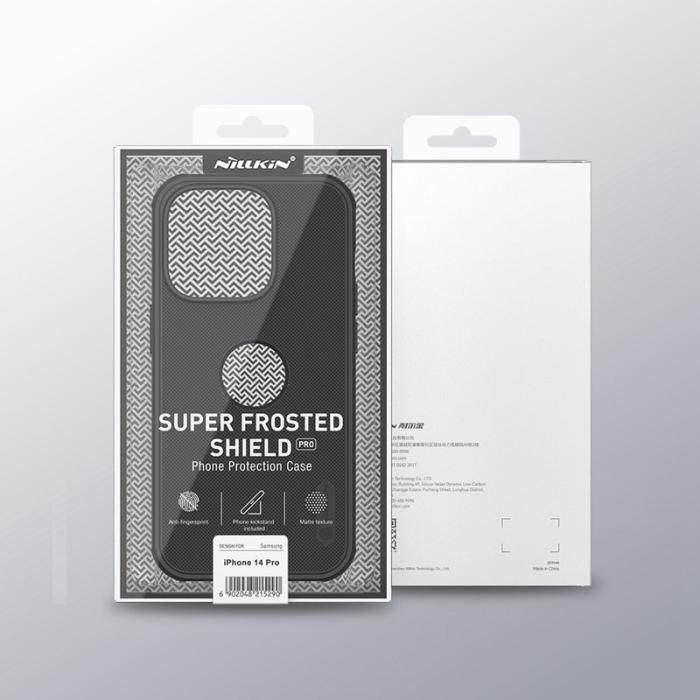 Nillkin - NILLKIN Super Frosted Shield Pro Skal för iPhone 14 Pro - Mörklila