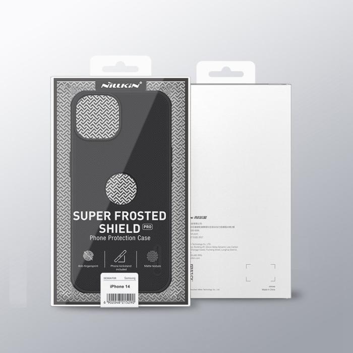 Nillkin - NILLKIN Super Frosted Shield Pro Skal för iPhone 14 - Svart