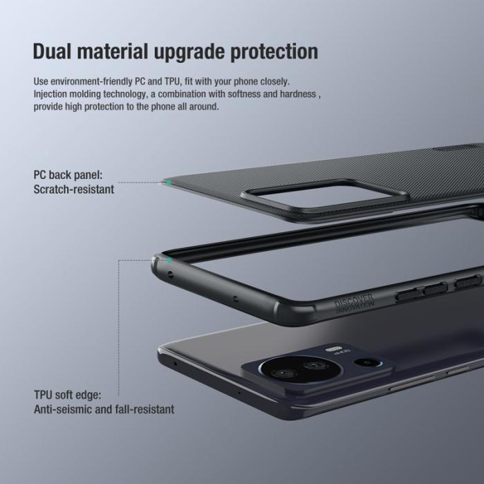 Nillkin - NILLKIN Super Frosted Shield Pro Xiaomi 13 Lite Fodral Grön
