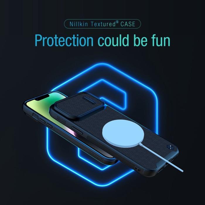 Nillkin - NILLKIN Texture Pro Magnetiskt Fodral för iPhone 14/13 - Grön