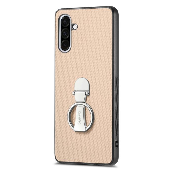 OEM - Samsung Galaxy A56 5G Fodral Kickstand Läder Aprikos