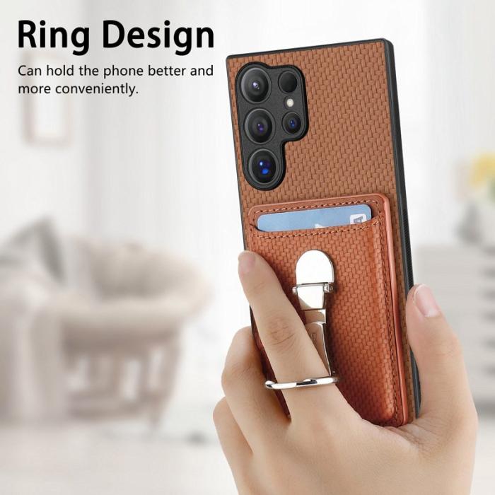 CASENEO - D.G Ming Samsung Galaxy S25 Ultra Skal Äkta läder - Brun