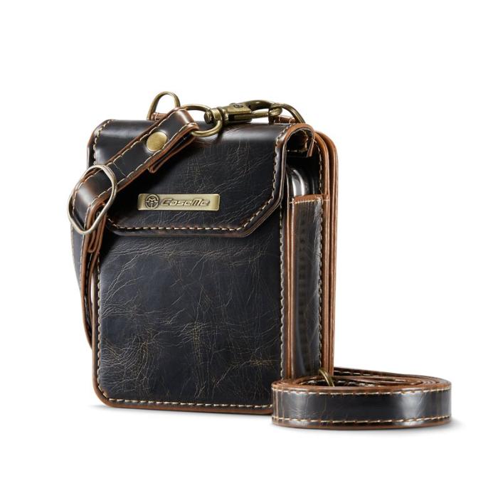 OEM - Samsung Galaxy Z Flip7 FE 5G Fodral Läder med Rem - Kaffe