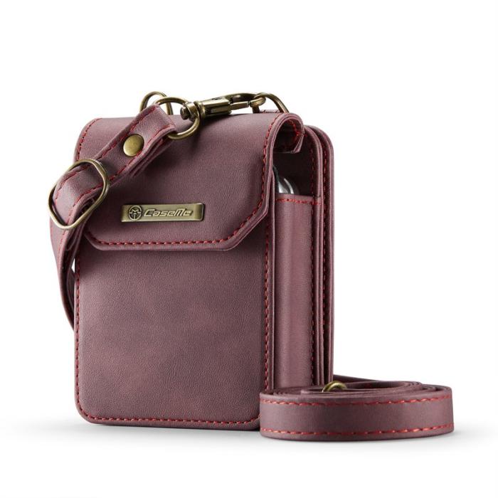 OEM - Samsung Galaxy Z Flip7 FE 5G Fodral med Rem RFID Läder Röd