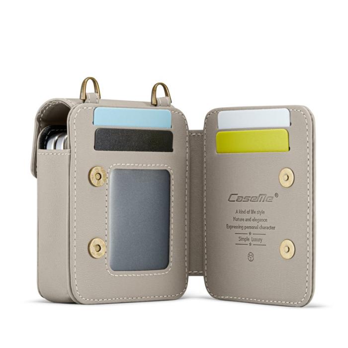 OEM - Samsung Galaxy Z Flip7 FE 5G Läderfodral RFID Skydd - Grå