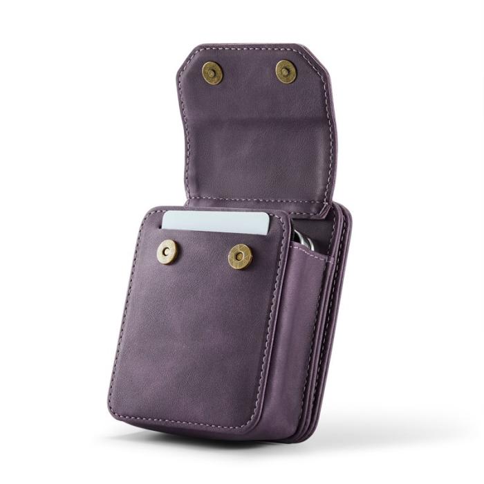 OEM - Samsung Galaxy Z Flip7 FE Fodral med Rem RFID Läder Lila