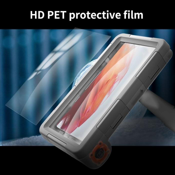 SHELLBOX - SHELLBOX 15M Vattentät Dykkåpa för iPhone 14/13/12 - Svart