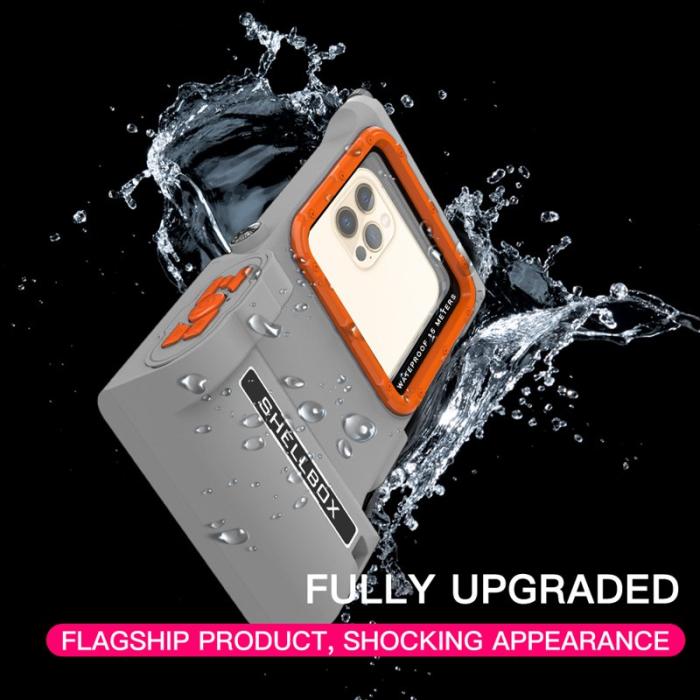 SHELLBOX - SHELLBOX 15M Vattentät Fodral för iPhone 14 Pro Max Svart