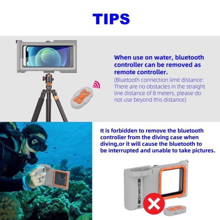 SHELLBOX - SHELLBOX 15M Vattentät Fodral för iPhone 14 Pro Max Svart