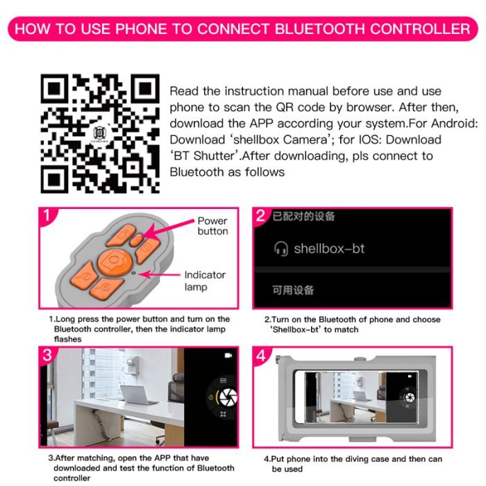 SHELLBOX - SHELLBOX 15M Vattentät Fodral för iPhone 14 Pro Max Svart