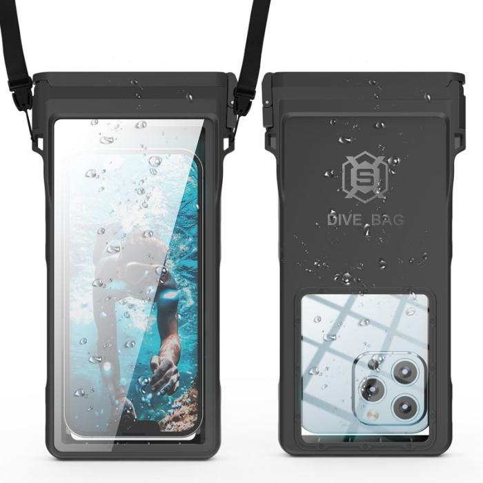 SHELLBOX - SHELLBOX 15m Vattentät Mobilpouch 7-tums Svart