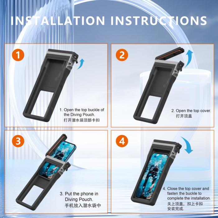 SHELLBOX - SHELLBOX 15m Vattentät Mobilpouch 7-tums Svart