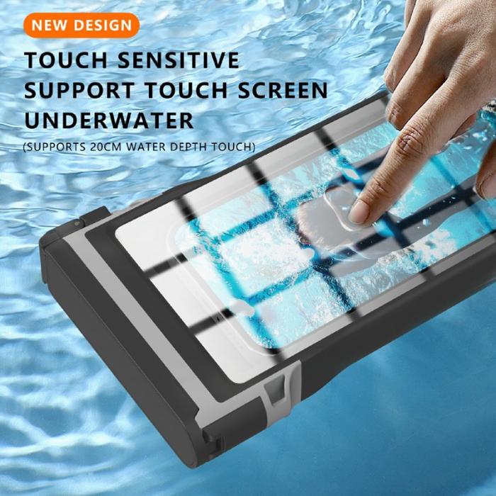 SHELLBOX - SHELLBOX 15m Vattentät Mobilpouch 7-tums Svart