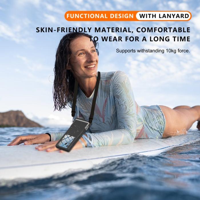 SHELLBOX - SHELLBOX 15m Vattentät Mobilpouch 7-tums Svart