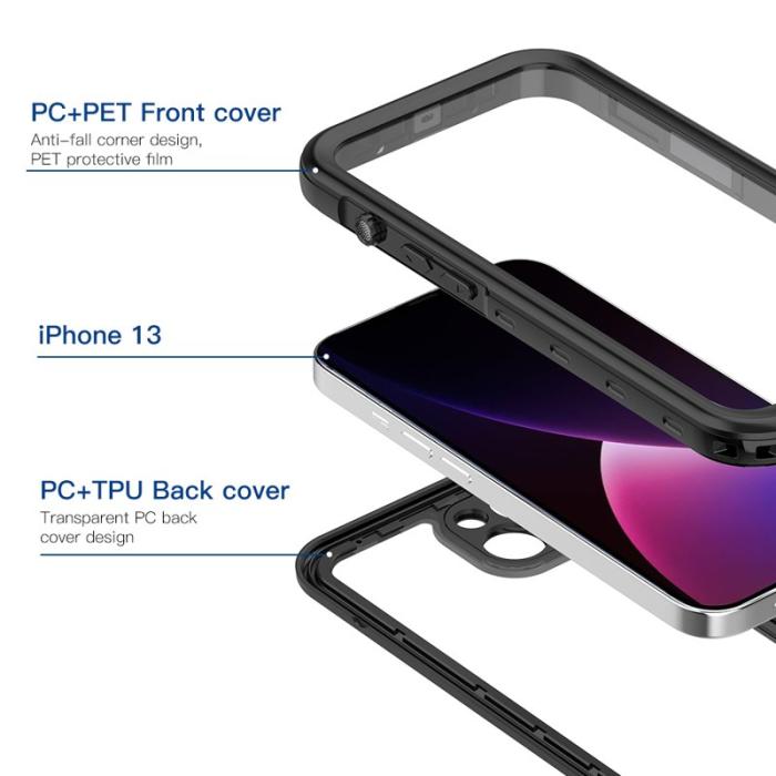SHELLBOX - SHELLBOX A Series iPhone 13 Skal IP68 Vattentålig Klar