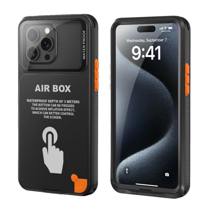 SHELLBOX - SHELLBOX Air Box Series iPhone 15 Pro Max Fodral Svart