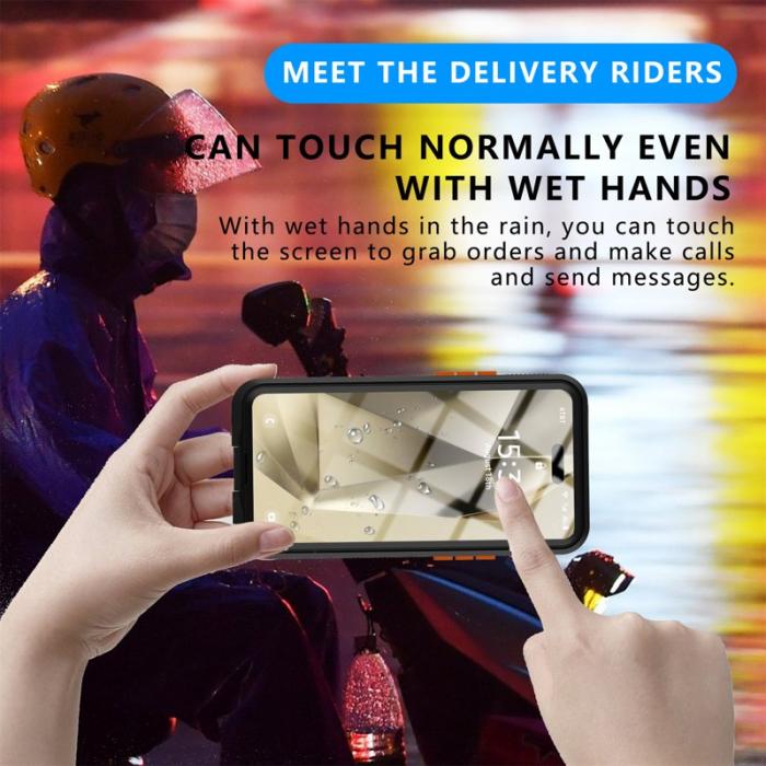 SHELLBOX - SHELLBOX Air Box Series iPhone 15 Pro Vattentät Fodral Svart