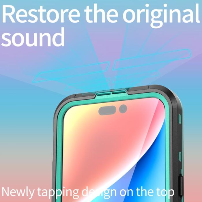 SHELLBOX - SHELLBOX Dot+ Series Skal för iPhone 15 Pro Max - Blå