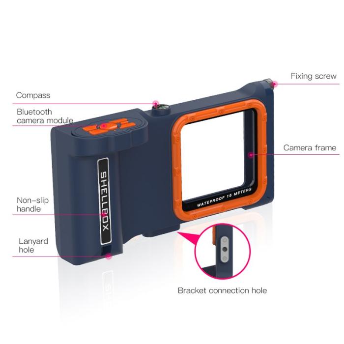 SHELLBOX - SHELLBOX iPhone 13 Pro Max Fodral Vattentätt 15M Svart