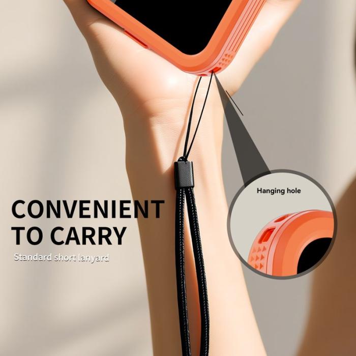 SHELLBOX - SHELLBOX iPhone 17 Pro Max Vattentät Skal MagSafe Transparent Orange