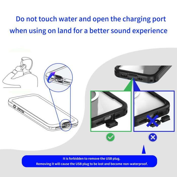 SHELLBOX - SHELLBOX iPhone 17 Pro Vattentät Skal MagSafe Transparent Svart