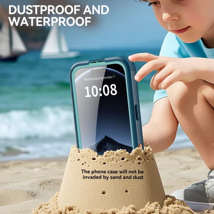 SHELLBOX - SHELLBOX iPhone 17 Pro Vattentät Skal MagSafe Transparent Svart