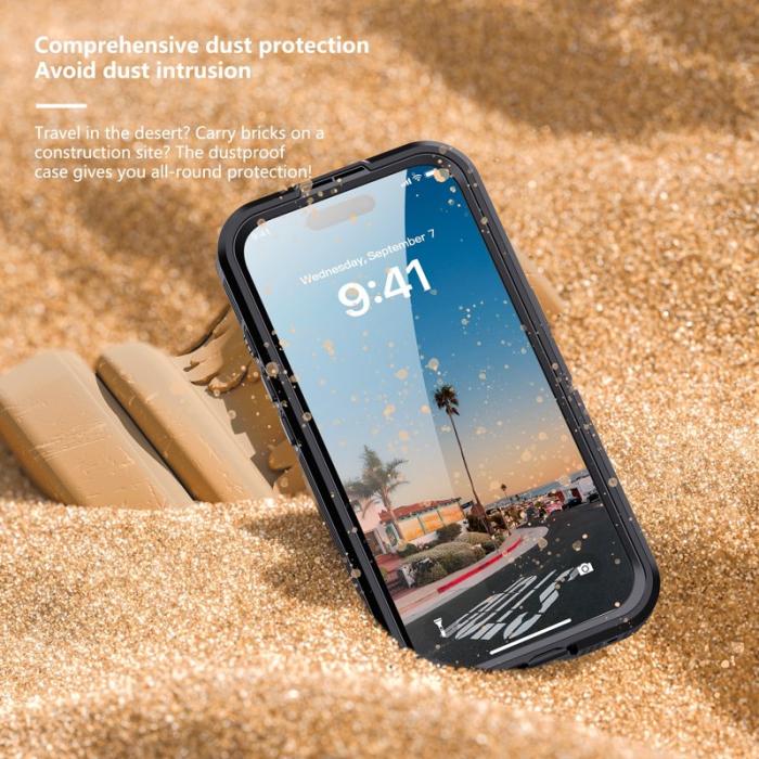 SHELLBOX - SHELLBOX iPhone 17 Vattentät Skal IP68 MagSafe Kompatibel Svart