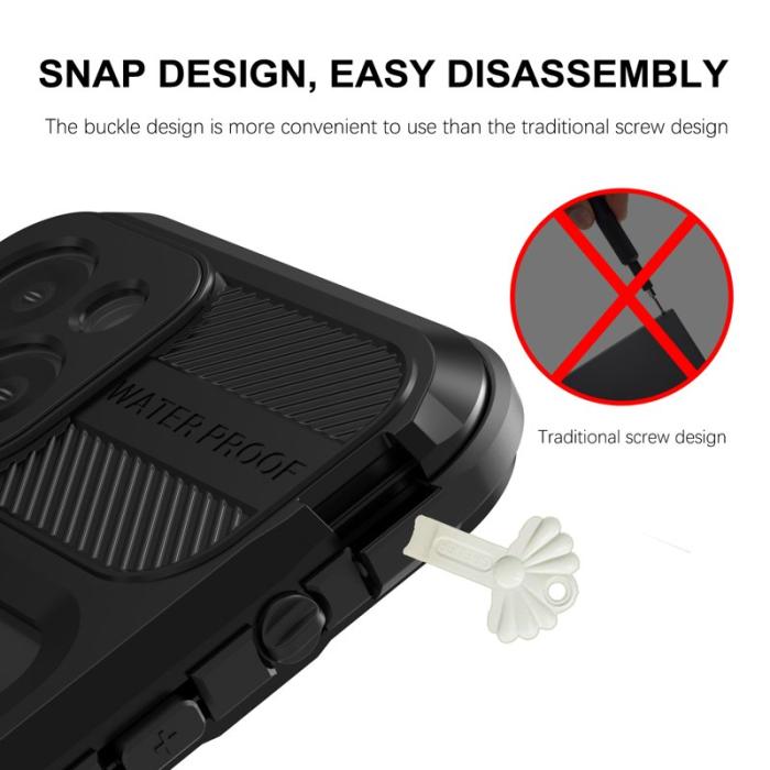 SHELLBOX - SHELLBOX M Series Fodral för iPhone 14 - Vattentålig Svart