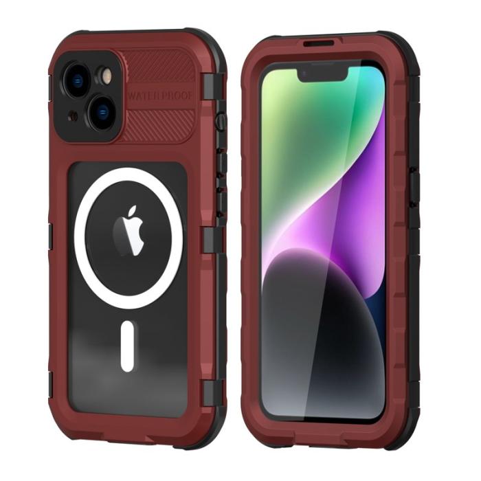 SHELLBOX - SHELLBOX M Series Fodral till iPhone 14 IP68 Vattentät Röd