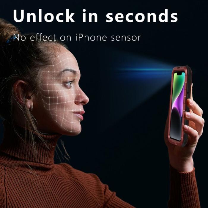 SHELLBOX - SHELLBOX M Series Fodral till iPhone 14 IP68 Vattentät Röd