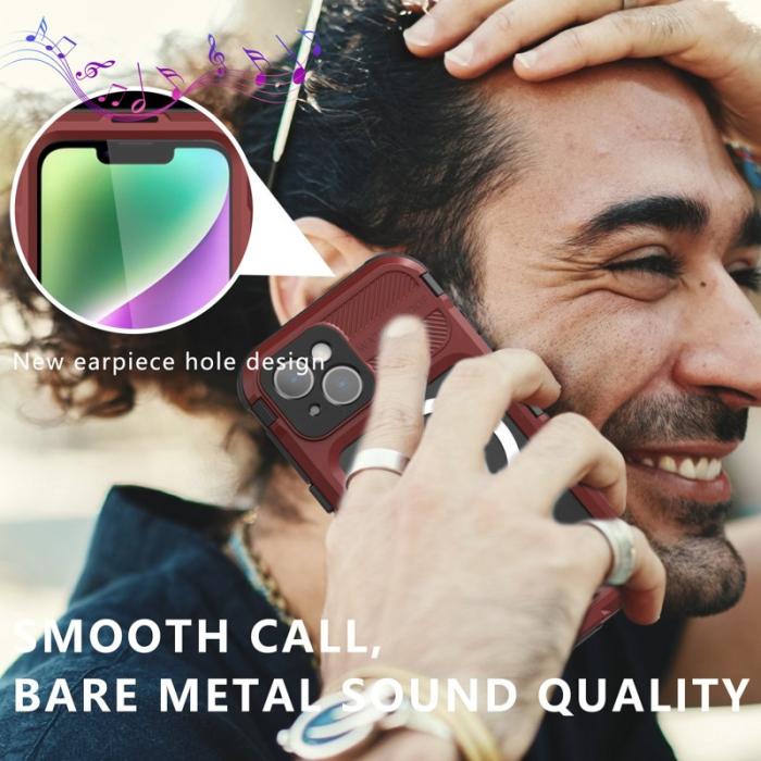 SHELLBOX - SHELLBOX M Series Fodral till iPhone 14 IP68 Vattentät Röd