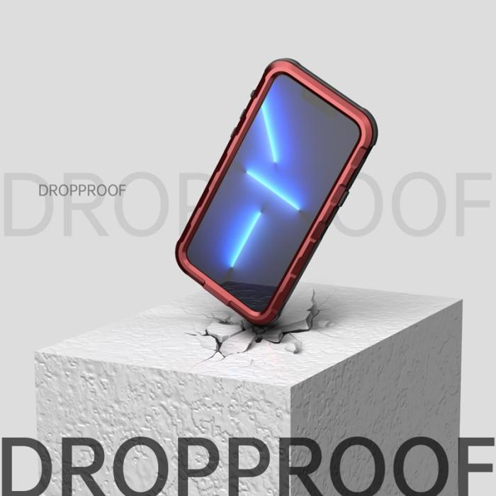 SHELLBOX - SHELLBOX M Series iPhone 13 Pro Max Skal Vattentät Röd