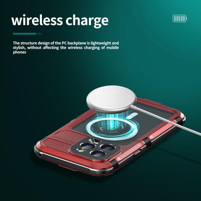 SHELLBOX - SHELLBOX M Series iPhone 15 Pro Vattentät Skal Röd