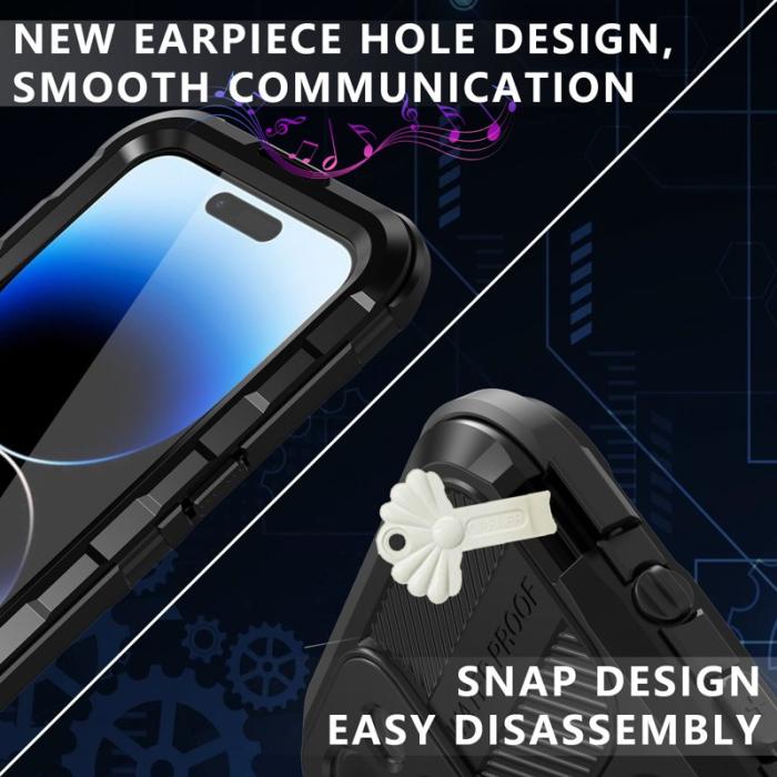 SHELLBOX - SHELLBOX M Series MagSafe Vattentät Fodral iPhone 14 Pro Max - Svart