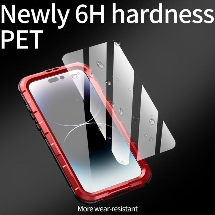 SHELLBOX - SHELLBOX M Series Vattentät Fodral för iPhone 15 Pro Max - Röd