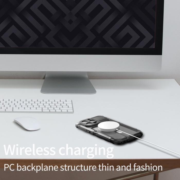 SHELLBOX - SHELLBOX M Series Vattentät Fodral för iPhone 15 Pro Max - Svart