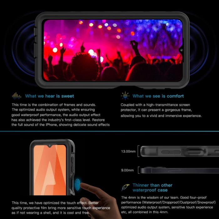 SHELLBOX - SHELLBOX Underwater Skal IP68 Vattentät för Samsung Galaxy A32 5G