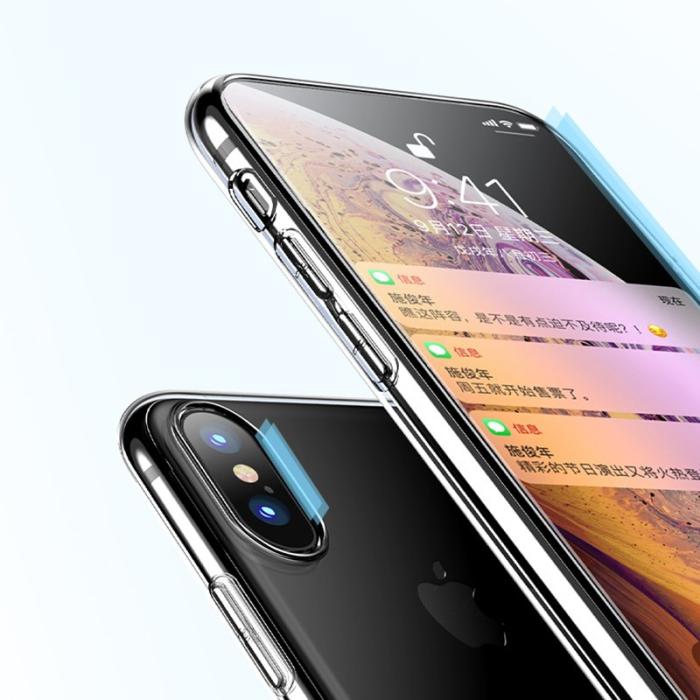 X-Level - X-LEVEL Anti-slip TPU Skal för iPhone X/XS - Transparent