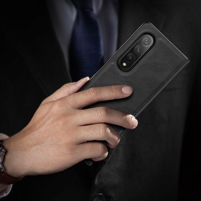 X-Level - X-LEVEL Bojue-3 Fodral till Samsung Galaxy Z Fold3 5G - Brun