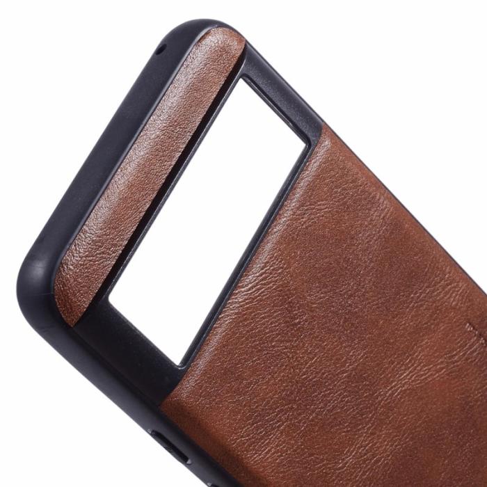 X-Level - X-LEVEL Bojue-3 Google Pixel 8a Skal PU Läder Brun